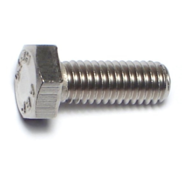 6 mm - 1.00 x 16 mm Hex Head Bolt, Coarse Thread, Stainless Steel 