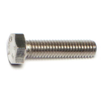 6 mm - 1.00 x 25 mm Hex Head Bolt, Coarse Thread, Stainless Steel 