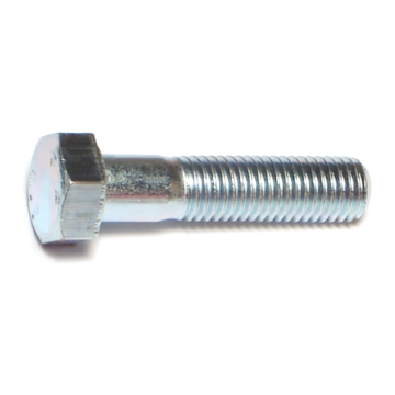 7 mm - 1.00 x 30 mm Hex Head Bolt, Coarse Thread, Zinc 