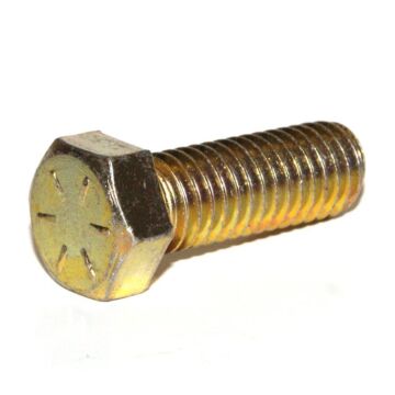 Titan™ 1/4 in-20 x 2-1/2 in Hex Head Cap Screw Coarse Thread Yellow Zinc Grade 8