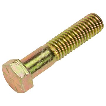 7/16"-14 x 2" Hex Cap Screw, Coarse Thread, Yellow Zinc 
