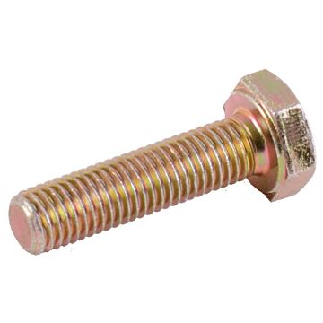 1/4"-28 x 1" Hex Cap Screw, Fine Thread, Yellow Zinc 