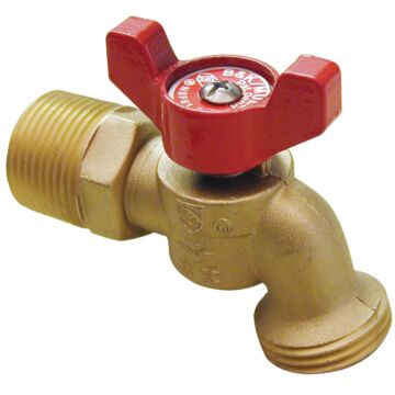 Merrill ProLine Quartermaster Series 1/2 In. MIP X 3/4 In. Male Hose Thread Brass Hose Bibb