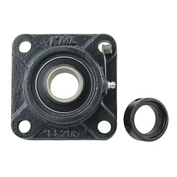 KML 4 Bolt Flange Bearing, 1" Locking Collar, Extended Race HCFS20516