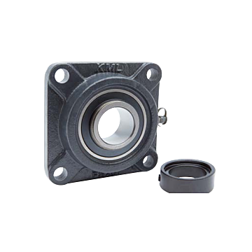 KML 4 Bolt Flange Bearing, 1-1/8" Locking Collar, Extended Race HCFS20618