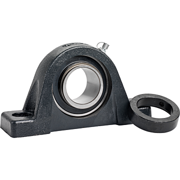 KML Pillow Block Bearing, 1-3/8" Set Screw Lock, Extended Race HCPE20722
