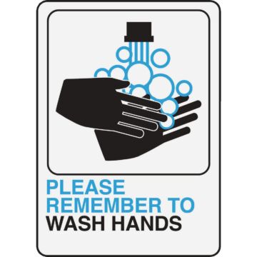 HY-KO Hy-Ko Please Wash Hands Sign