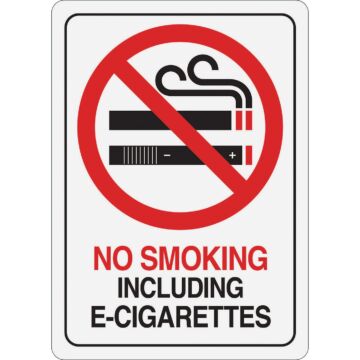 HY-KO Hy-Ko Plastic Sign, No Smoking Including E-Cig
