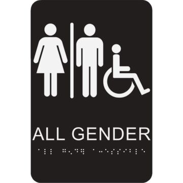 HY-KO Hy-Ko Braille All Gender Sign