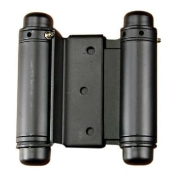Hinge Outlet 35 lb 7/8 to 1-3/8 in Matte BlackAdjustable Light Duty Double Action Spring Hinge