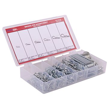 Huyett Zinc Clear 150-Piece Hair Clip Cotter Pin Assortment