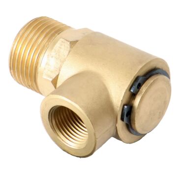 COME-T 3/4 x 3/8 in MBSPT x FNPT 90 deg Swivel