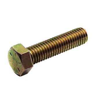 Steel Yellow Zinc Hex Tap Bolt 1/2"-13 x 4" Gr 8