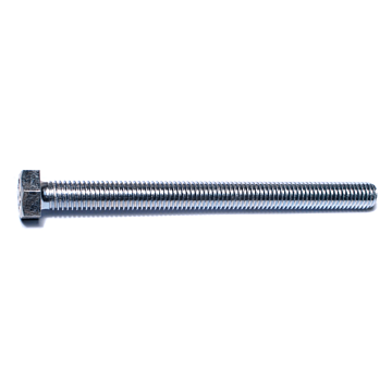 1/2"-13 x 6" Hex Head Tap Bolt, Coarse Thread, Zinc 