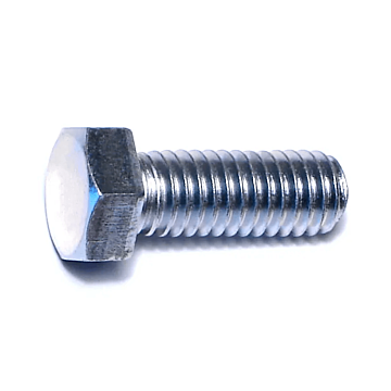 3/8"-16 x 1" Hex Head Tap Bolt, Coarse Thread, Zinc 