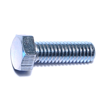 5/16"-18 x 1" Hex Head Tap Bolt, Coarse Thread, Zinc 