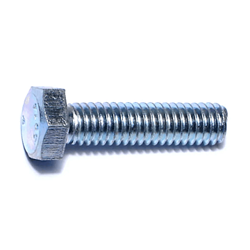5/16"-18 x 1-1/4" Hex Head Tap Bolt, Coarse Thread, Zinc 