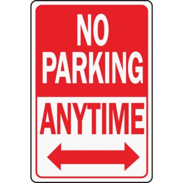 HY-KO Hy-Ko Heavy-Duty Aluminum Sign, No Parking Anytime