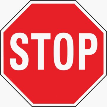 HY-KO Hy-Ko Heavy-Duty Aluminum Sign, Stop