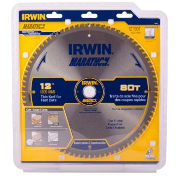 Irwin 80T Marathon Miter Saw Blade - 12 in.