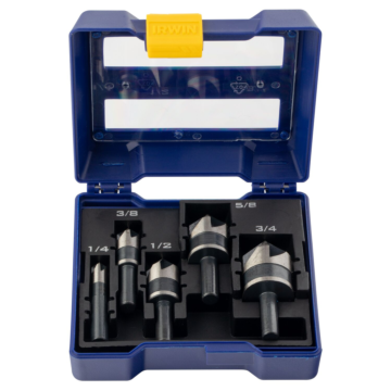 Irwin IRWIN Countersink Drill Bit Set For Metal, 5-Piece