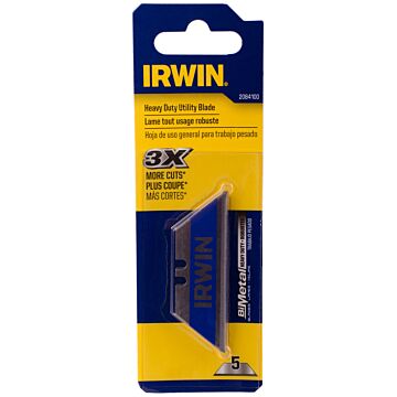 Irwin IRWIN Industrial 5 Pack Bi-Metal Blue Blade Utility Blades