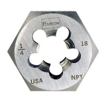 Irwin IRWIN® 1/4 - 18 NPT 5/8 in 1-1/4 in Hexagon Die