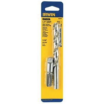 Irwin IRWIN - Tap + Drill Bit 1/4-18 Npt + 7/16
