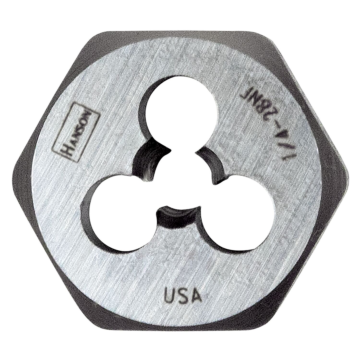 Irwin IRWIN 1/4 In. – 28 Nf Hexagon Die With 1 In. Diameter