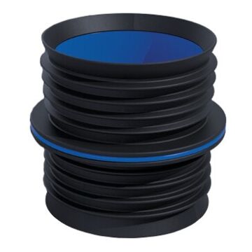 Fernco 4 in ABS Black Drain Coupler