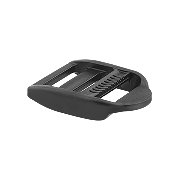 1-5/16 in Width x 1-9/16 in Plastic BlackFeed Through Light-Duty Buckle