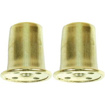 Jandorf Brass Top Hat Lamp Finial (2-Pack)