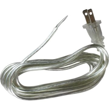 Jandorf 8 Ft. 18-2/SPT-2 Silver Lamp Cord