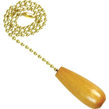 Jandorf 12 In. Pull Chain with Natural Wood Handle