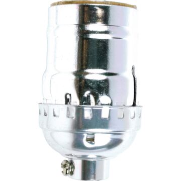 Jandorf Keyless Medium Base Nickel Lamp Socket