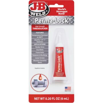 J-B WELD J-B Weld Perma-Lock 0.20 Oz. Red Threadlocker