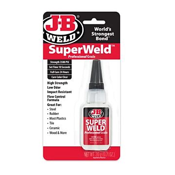 J-B WELD SuperWeld Instant Adhesive, 20g