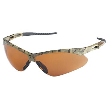 Jackson Safety Kimberly-Clark KLEENGUARD™ 19644 Universal Polycarbonate Bronze/Uncoated Half-Frame Safety Glasses