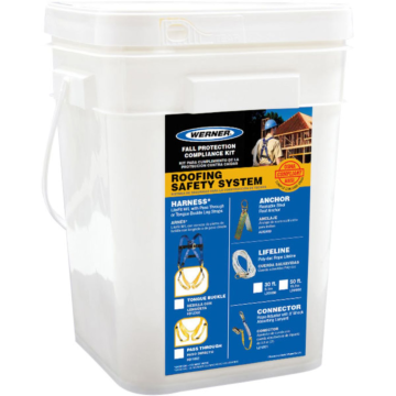 Werner K112201 Roofing Kit, 50 ft Deluxe, Tongue Buckle Harness