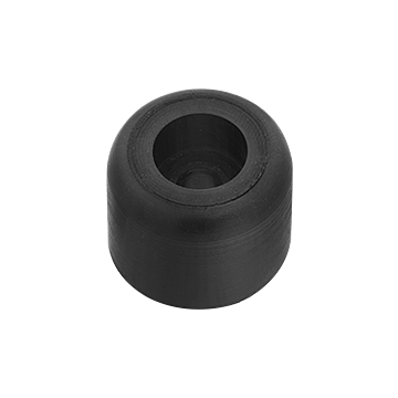 1/2 in 1/4 in Rubber Unthreaded Bumper