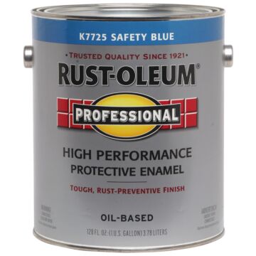 Rustoleum Professional Oil-Based Protective Enamel (Gloss - Safety Blue) 1 gal
