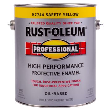 Rustoleum Professional Oil-Based Protective Enamel (Gloss - Safety Yellow) 1 gal