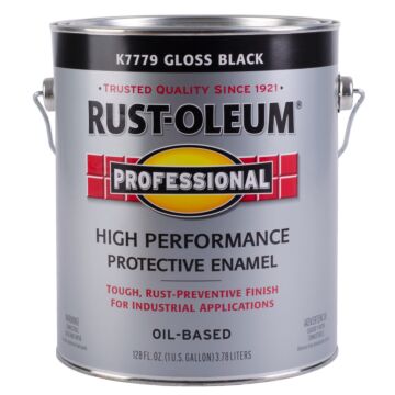 Rustoleum Professional Oil-Based Protective Enamel (Gloss - Black) 1 gal