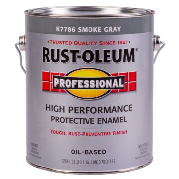 Rustoleum Professional Oil-Based Protective Enamel (Gloss - Smoke Gray) 1 gal
