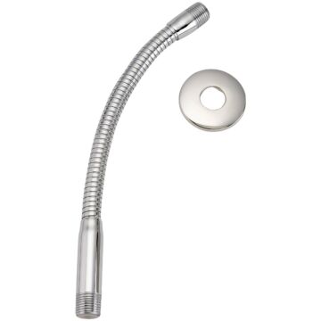 Keeney Flexible Shower Arm with Flange (Chrome) 11.5 in.
