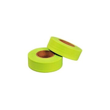KESON® 150 ft 1 3/16 in Glo-lime Ribbon Marker Flagging Tape