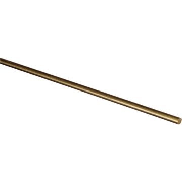 HILLMAN Hillman Steelworks Brass 1/8 In. X 3 Ft. Solid Rod