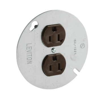 Leviton 15 Amp Duplex Receptacle/Outlet, Commercial Grade, Self-Grounding