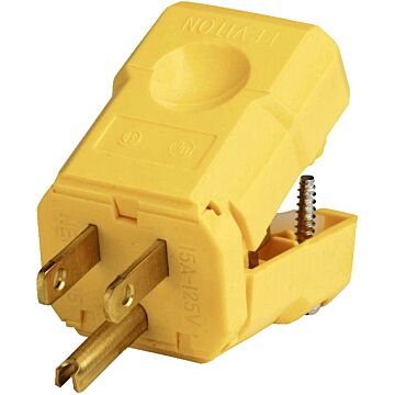 Leviton 15 Amp, 125 Volt, Straight Blade Plug, Industrial Grade