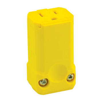 Leviton 15 Amp, 125 Volt, Straight Blade Connector, Industrial Grade